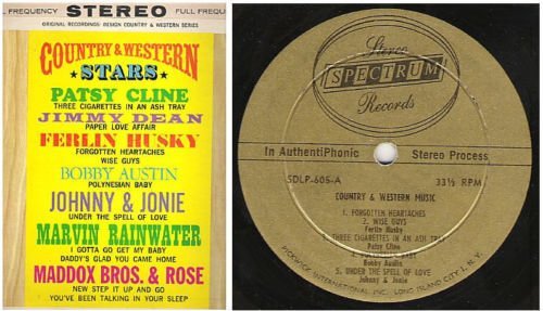 Various Artists / Country + Western Stars (Country + Western Music) (1962) / Design SDLP-605 (Album, 12&quot; Vinyl)