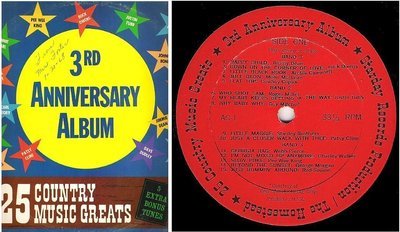 Various Artists / 25 Country Music Greats - 3rd Anniversary Album (1967) / Starday AC-1