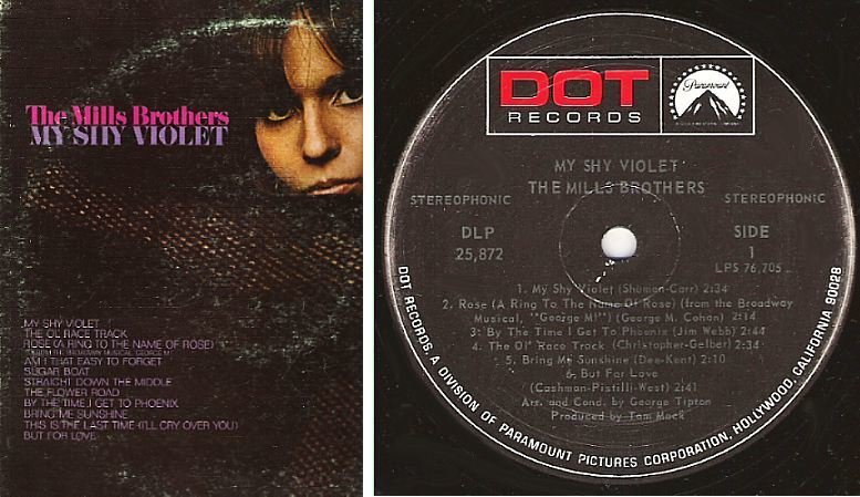 Mills Brothers, The / My Shy Violet (1968) / Dot DLP-25,872