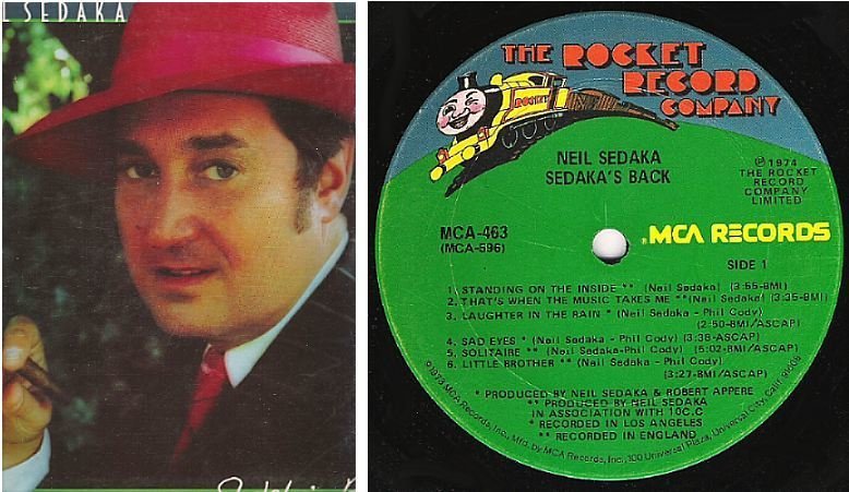 Sedaka, Neil / Sedaka's Back (1974) / Rocket-MCA 463