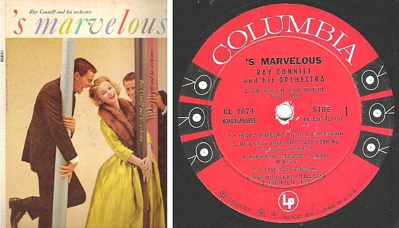 Conniff, Ray / 'S Marvelous (1957) / Columbia CL-1074 (Album, 12" Vinyl)