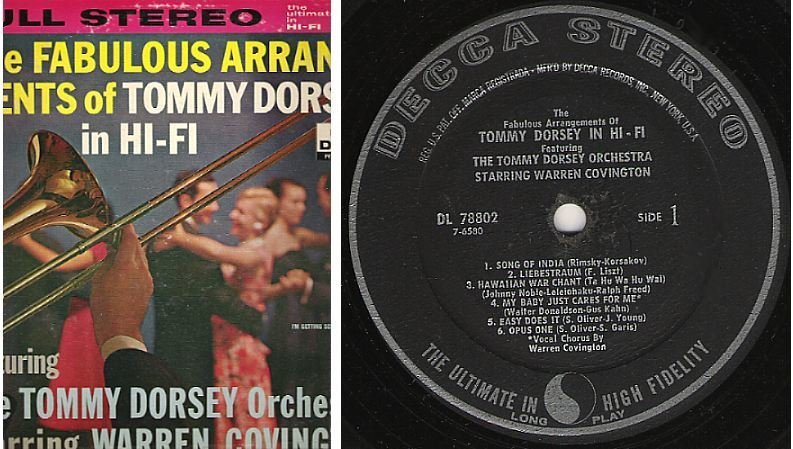 Dorsey, Tommy / The Fabulous Arrangements of Tommy Dorsey in Hi-Fi (1958) / Decca DL-78802