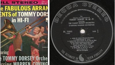 Dorsey, Tommy / The Fabulous Arrangements of Tommy Dorsey in Hi-Fi (1958) / Decca DL-78802
