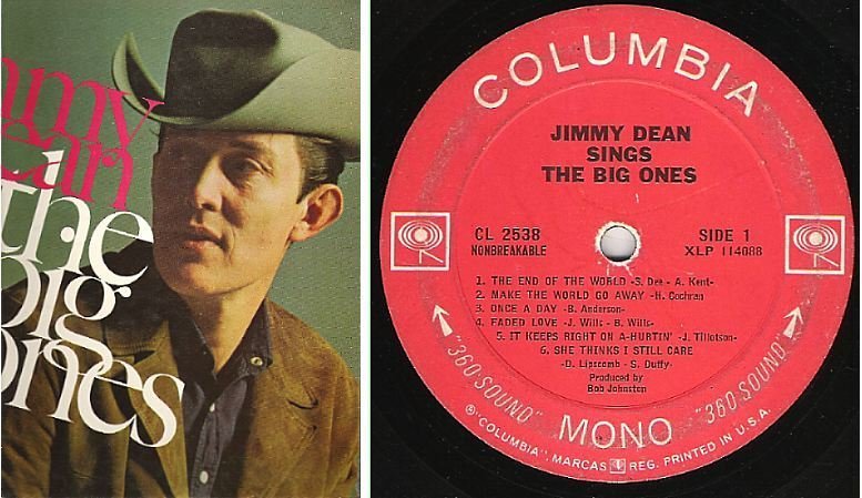 Dean, Jimmy / The Big Ones (1966) / Columbia CL-2538 (Album, 12" Vinyl)