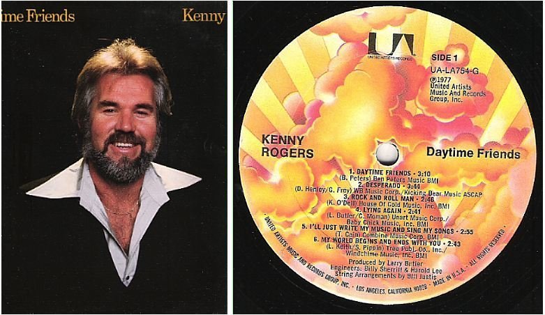 Rogers, Kenny / Daytime Friends (1977) / United Artists UA-LA754-G (Album, 12&quot; Vinyl)
