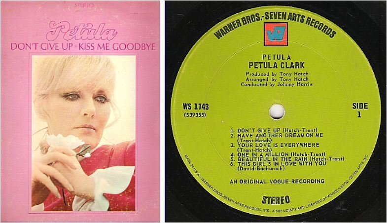 Clark, Petula / Petula (Don't Give Up / Kiss Me Goodbye) (1968) / Warner Bros.-Seven Arts WS-1743 (Album, 12" Vinyl)