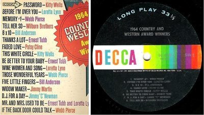 Various Artists / 1964 Country and Western Award Winners (1965) / Decca DL-4622