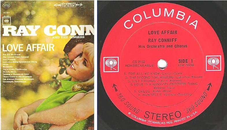 Conniff, Ray / Love Affair (1965) / Columbia CS-9152 (Album, 12" Vinyl)
