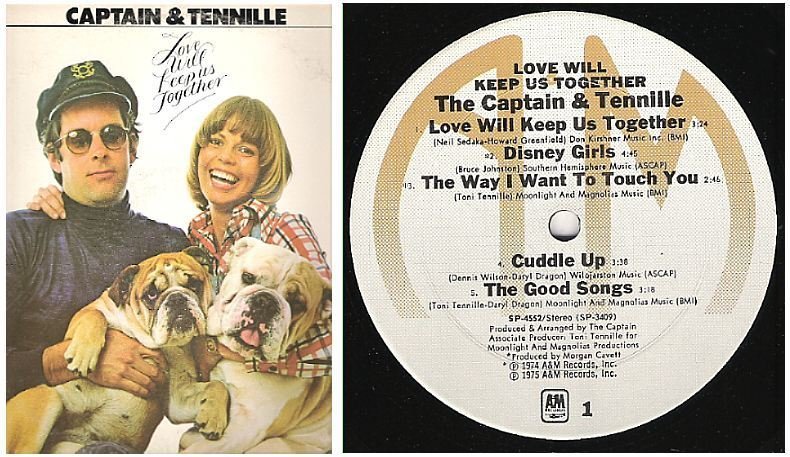 Captain + Tennille, The / Love Will Keep Us Together (1975) / A+M SP-4552 (Album, 12" Vinyl)