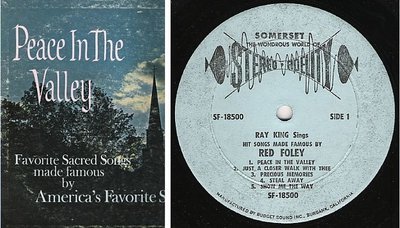 King, Ray (+ Jack Irwin) / Peace In the Valley (Favorite Sacred Songs) (1964) / Somerset SF-18500