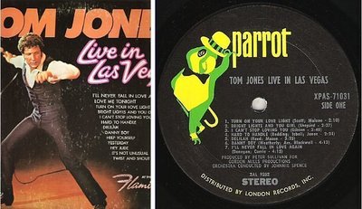Jones, Tom / Live In Las Vegas (1969) / Parrot XPAS-71031