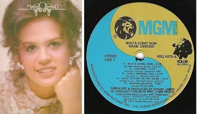 Osmond, Marie / Who&#39;s Sorry Now (1975) / MGM M3G-4979