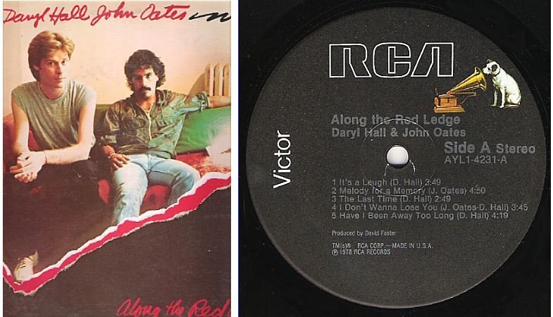 Hall + Oates / Along the Red Ledge (1978) / RCA Victor AYL1-4231 (Album, 12" Vinyl)