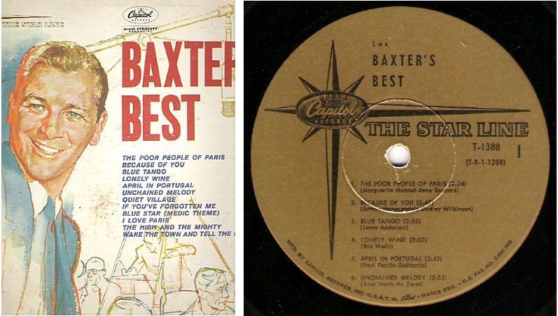 Baxter, Les / Baxter's Best (1960) / Capitol (The Star Line) T-1388 (Album, 12" Vinyl)