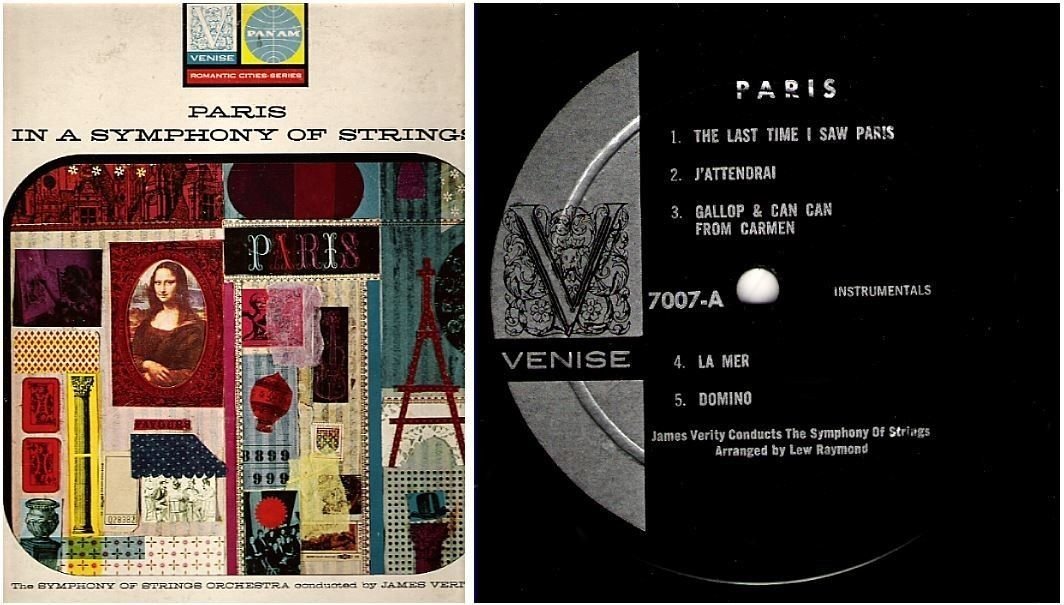 Verity, James (+ The Symphony of Strings) / Paris / Venise 7007