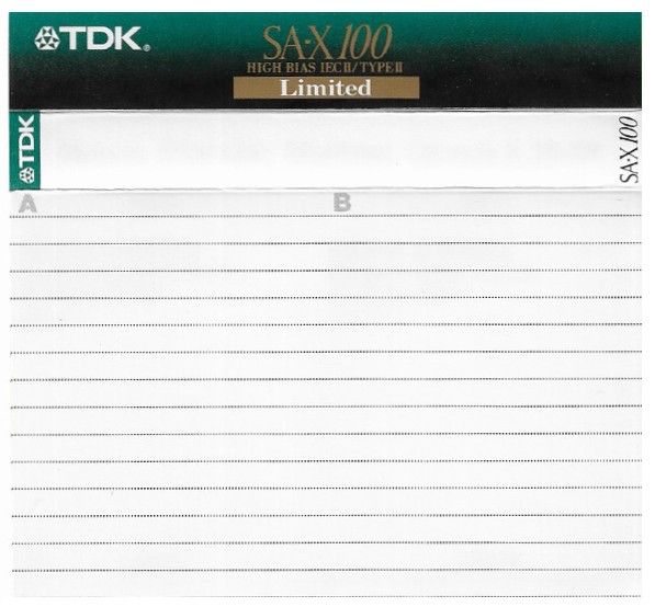 TDK / SA-X 100 / Limited