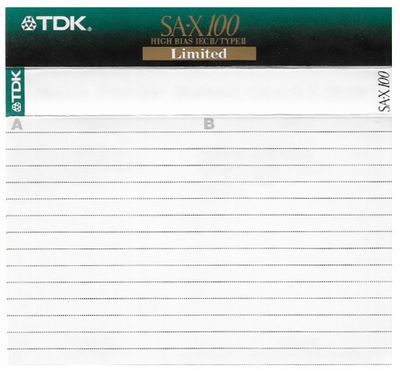 TDK / SA-X 100 / Limited