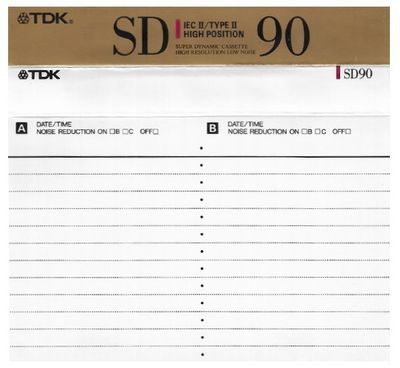 TDK / SD 90 / Gold-Black-White-Red