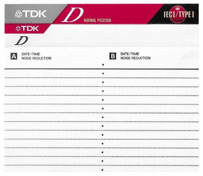 TDK / D / No. X-ZDLAX