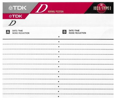 TDK / D / No. X-ZDLAX