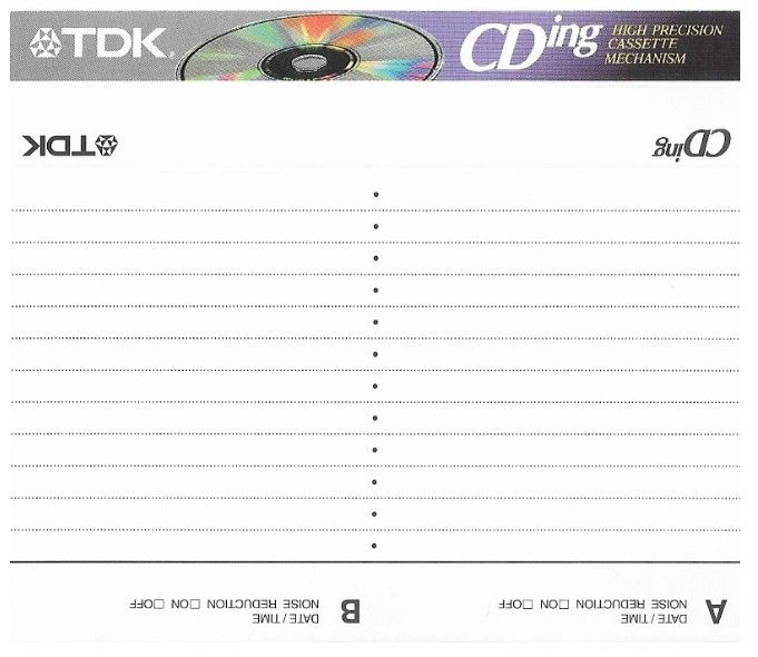 TDK / CDing / Purple-Grey-Black-White