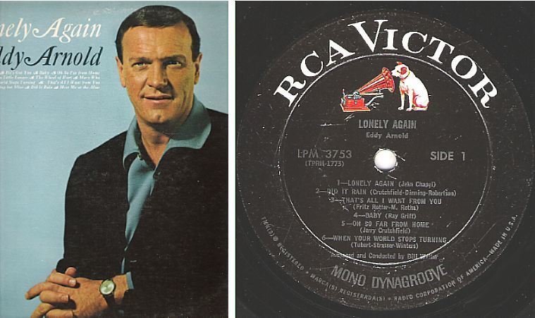 Arnold, Eddy / Lonely Again (1967) / RCA Victor LPM-3753 (Album, 12" Vinyl)
