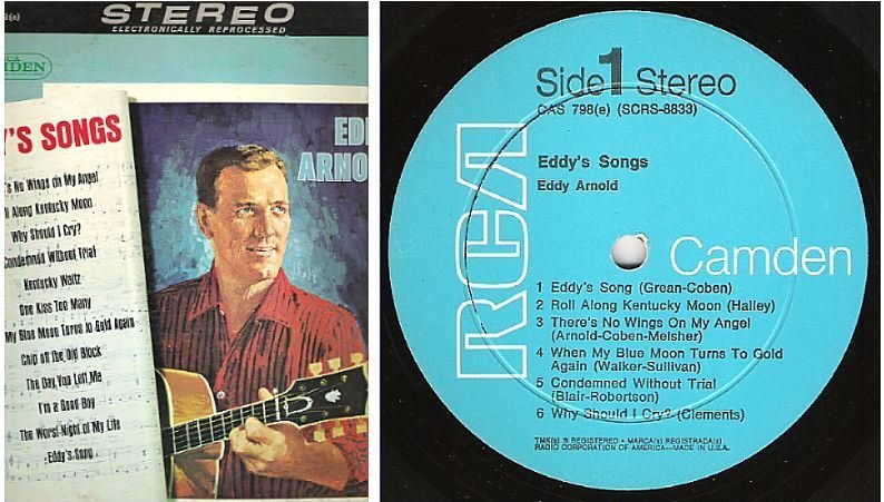 Arnold, Eddy / Eddy's Songs (1964) / RCA Camden CAS-798 (Album, 12" Vinyl)