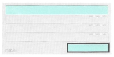 Maxell / Set of 3 Stickers for Cassettes