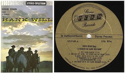 Dean, Eddie / A Tribute to Hank Williams (1959) / Design SDLP-89