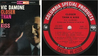 Damone, Vic / Closer Than a Kiss (1959) / Columbia Special Products CSR-8019