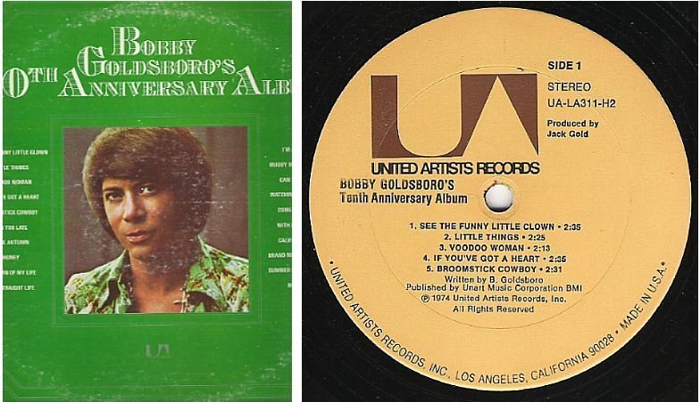 Goldsboro, Bobby / 10th Anniversary Album (1974) / United Artists UA-LA311-H2 (Album, 12" Vinyl) / 2 LP Set