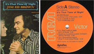 Brown, Jim Ed / It&#39;s That Time of Night (1974) / RCA Victor APL1-0572