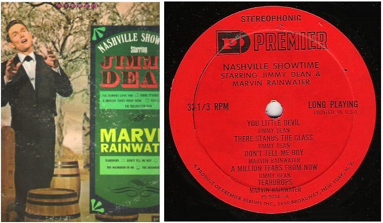 Dean, Jimmy (+ Marvin Rainwater) / Nashville Showtime (1960's) / Premier PS-9054 (Album, 12" Vinyl)