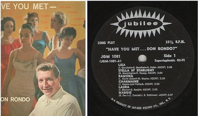 Rondo, Don / Have You Met...Don Rondo? (1958) / Jubilee JGM-1081