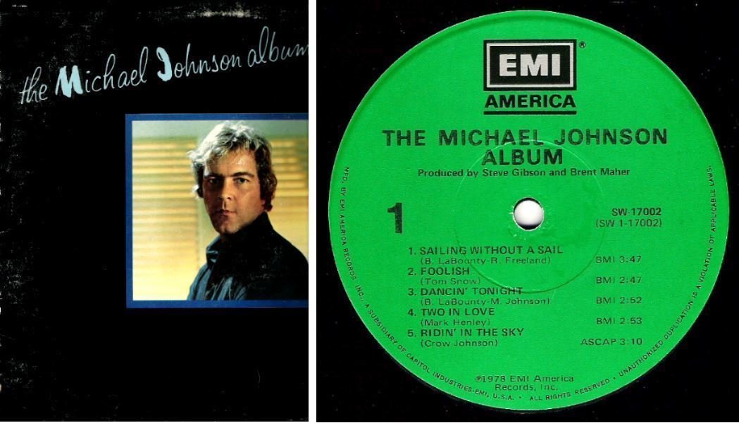 Johnson, Michael / The Michael Johnson Album (1978) / EMI America SW-17002