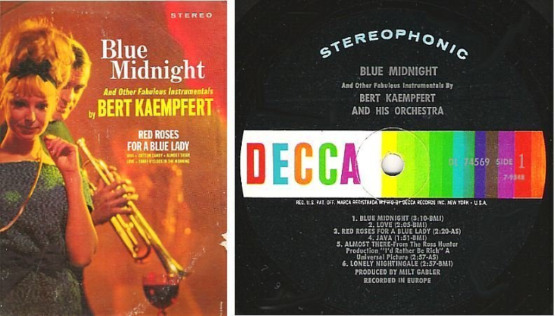 Kaempfert, Bert / Blue Midnight (1965) / Decca DL-74569 (Album, 12" Vinyl)