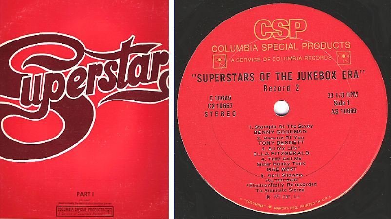 Various Artists / Superstars of the Jukebox Era - Record 2 (1972) / Columbia Special Products C2-10667