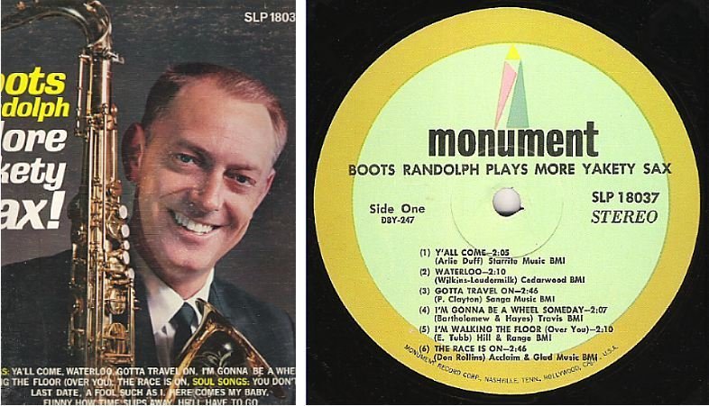 Randolph, Boots / More Yakety Sax (1965) / Monument SLP-18037