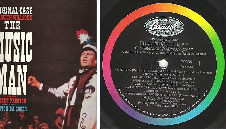 Original Cast / The Music Man (1958) / Capitol W-990