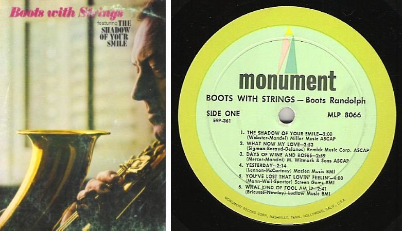 Randolph, Boots / Boots With Strings (1966) / Monument MLP-8066