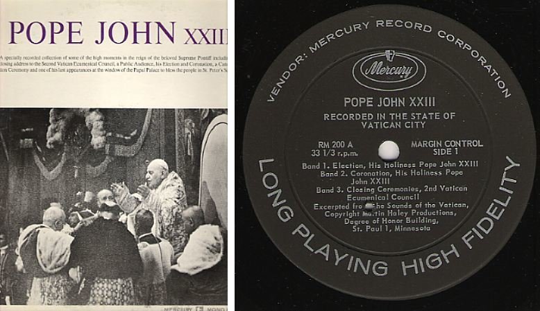 Pope John XXIII / Recorded In the State of Vatican City (1963) / Mercury RM-200