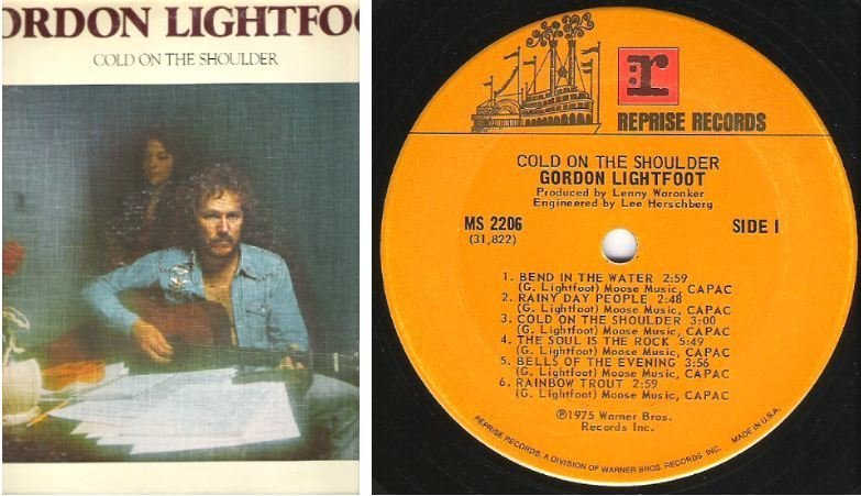 Lightfoot, Gordon / Cold On the Shoulder (1975) / Reprise MS-2206