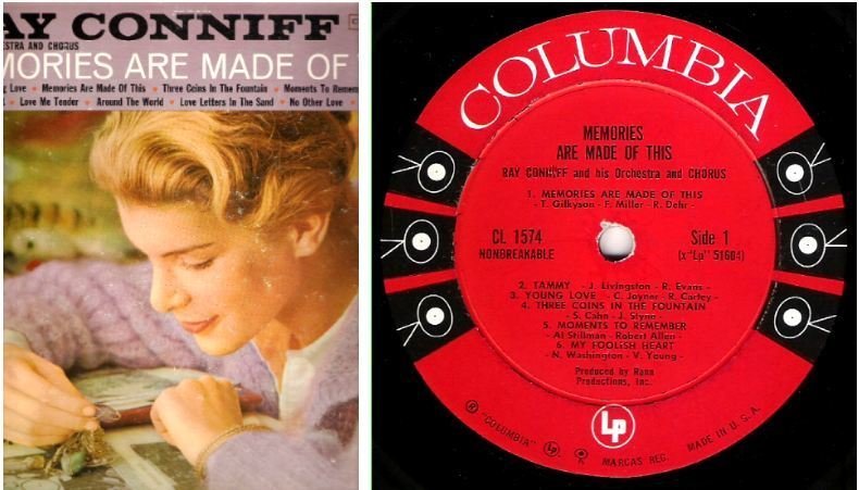 Conniff, Ray / Memories Are Made of This (1961) / Columbia CL-1574 (Album, 12" Vinyl)
