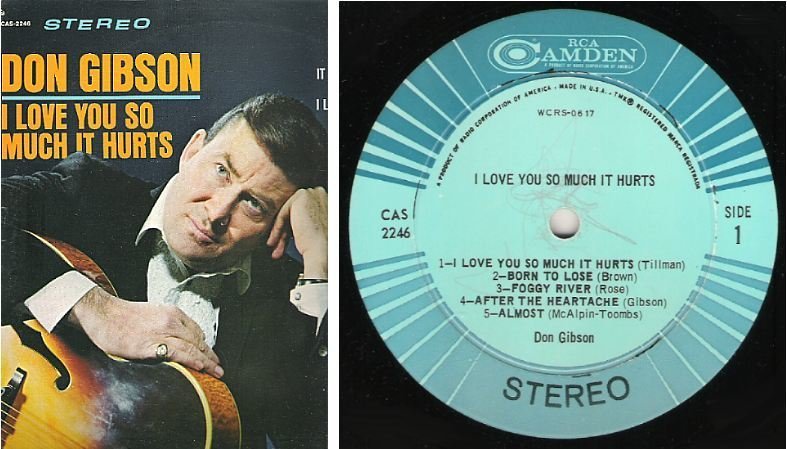 Gibson, Don / I Love You So Much It Hurts (1968) / RCA Camden CAS-2246 (Album, 12" Vinyl)