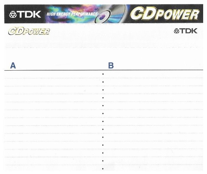 TDK / CD Power / Black-Gold-White