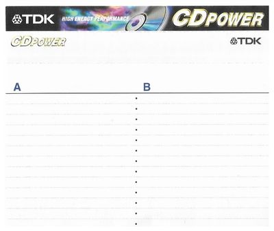 TDK / CD Power / Black-Gold-White