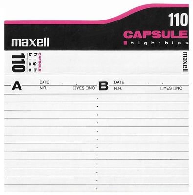 Maxell / Capsule 110 / Black-Pink-White