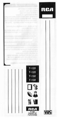 RCA / Video Tape Sticker (Set of 13)