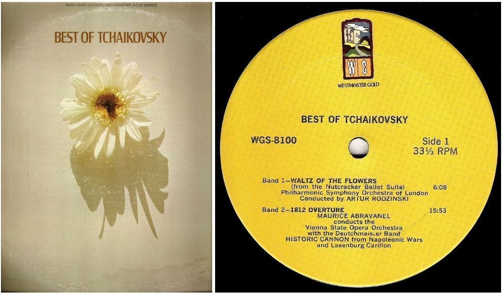 Various Artists / Best of Tchaikovsky (1970) / Westminster Gold WGS-8100 (Album, 12&quot; Vinyl)