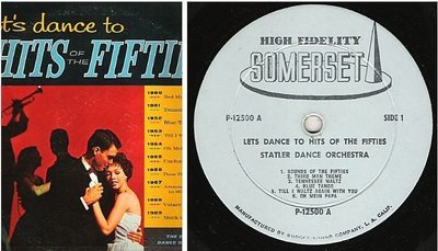 Statler Dance Orchestra / Let&#39;s Dance to Hits of the Fifties (1961) / Somerset P-12500